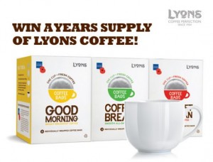 Win a Years Supply of Lyons Coffee Win a Years Supply of Lyons Coffee 300x228 Win a Years Supply of Lyons Coffee