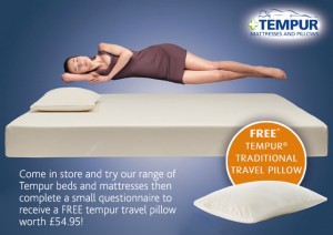 Free Tempur Traditional Travel Pillow FreeSamples.co.uk