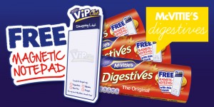 Free McVities Magnetic Notepad 300x150 Free McVities Magnetic Notepad