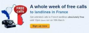 Free Calls to Landlines in France