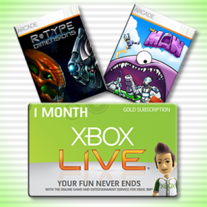 Free 1 Month of Xbox Live Gold AND 2 Xbox Live Arcade Games