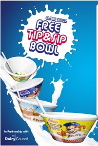 Free Tip and Sip Cereal Bowl