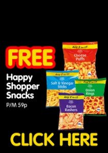 Free Bag of Happy Shopper Snacks PM 59p