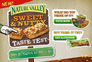 Free 50p Off Nature Valley Sweet & Nutty Bars