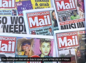 Birmingham Mail to be given away Free on Fridays in city centre