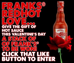Free Bottle of Franks RedHot Sauce