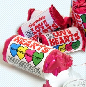 Free Packet of Love Hearts