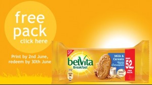 Free Belvita Milk and Cereal Snack Pack