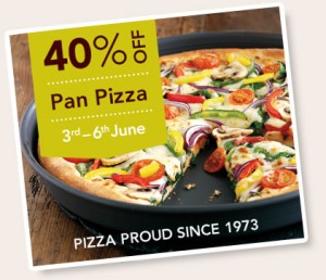 Free 40 Pizza Hut Pan Pizza Voucher