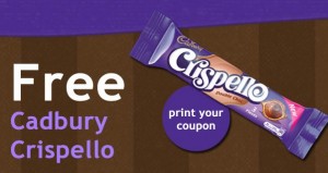 Free Cadbury Crispello Coupon