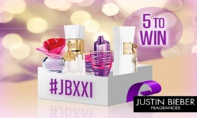 Free Signed Justin Bieber Perfumes