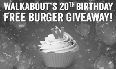 Free Burger from Walkabout with £1.50 drinks – LAST DAY