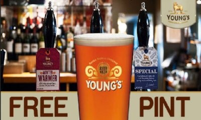 Youngs Free Pint Voucher – TODAY ONLY