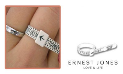 Free Ring Sizer from Ernest Jones