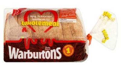 Free Warburtons 400g Wholemeal Loaf