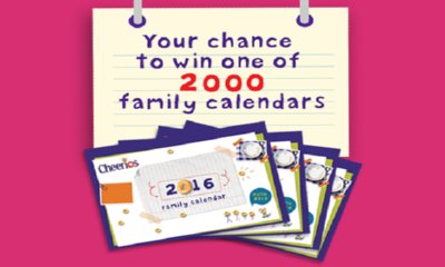 Free 2016 Family Calendar from Cheerios