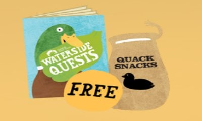 Free Waterside Quest Book & Duck-Food Pouch