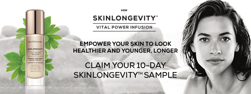806926_66a1c47381230ada4d492c1af13240ea Claim Your 10-Day bareMinerals Skinlongevity Sample