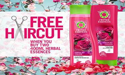 Free Haircut With Herbal Essences