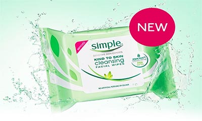 Free Simple Kind To Skin Cleansing Facial Wipes