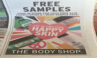 Free The Body Shop Samples