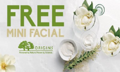 Free Origins ‘Feel-Good’ Mini Facial