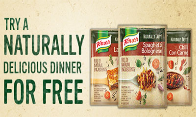 Free Pack of Knorr Spaghetti Bolognese