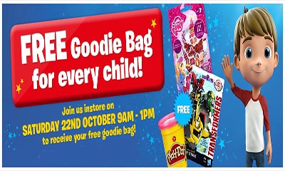 Free Smyths Toy Goodie Bag