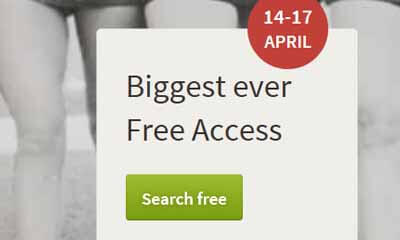 Free Access to Ancestry this Easter Weekend
