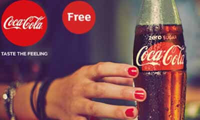 Free Bottle of Coca-Cola Zero Sugar