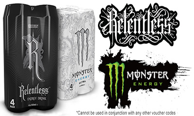 Free Pack of Monster Energy Drinks
