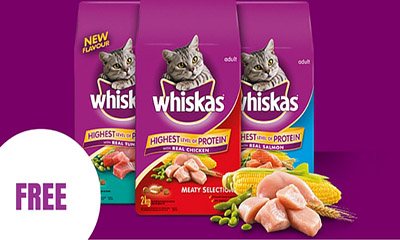 Free Whiskas Cat Food at Sainsbury’s