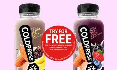 Free Coldpress Juice at Tesco