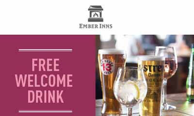 Free Drink at Ember Inns