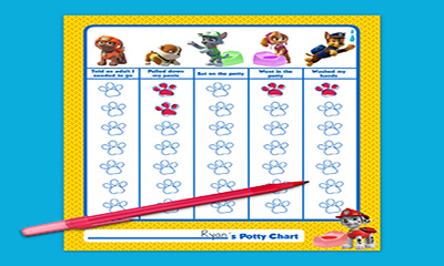 Free Paw Patrol Potty Training Chart |