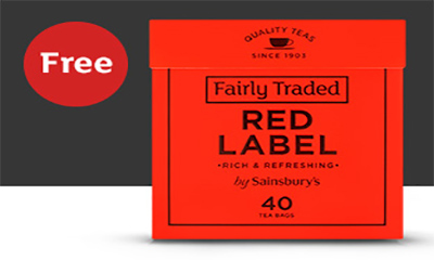Free Sainsbury’s Red Label Tea
