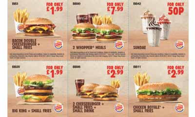Free Burger King Money Off Vouchers Freesamples Co Uk