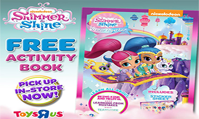 Free Shimmer & Shine Activity Book