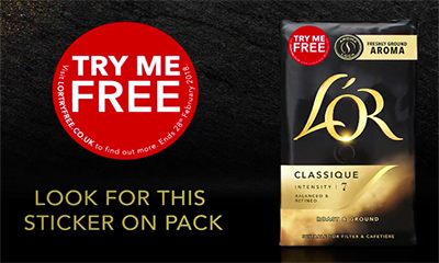 Free Pack of L’OR Espresso