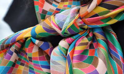 Free Colourful Silk Scarf