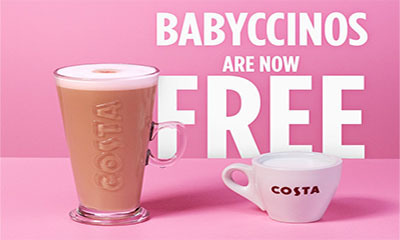 Free Costa Coffee Babyccino