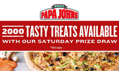 Free Papa John’s Pizzas