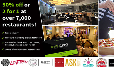 Free 12 Month Tastecard