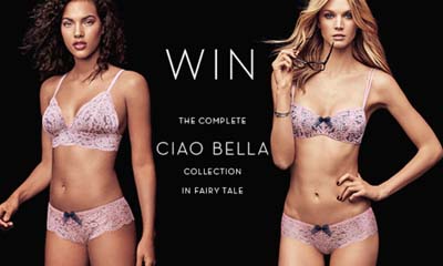Win a Ciao Bella Bralette, Bra & Brief Set