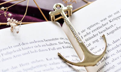 Free Engraved Page Anchor Bookmark