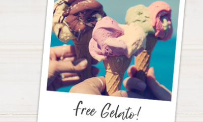 Free Scoops of Gelato at Bella Italia