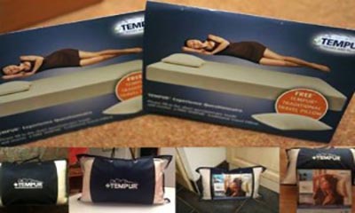 Free Tempur Travel Pillow