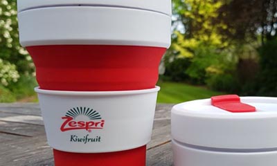 Free Foldable Coffee Cups from Zespri