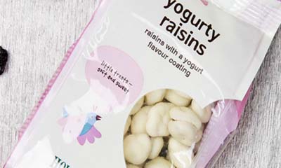 Free Pack of Yogurt Coated Raisins