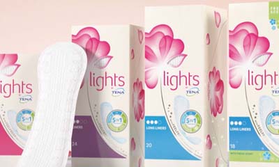 Free Tena Lights Panty Liners